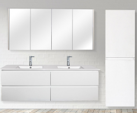 Matte White Vanity Set